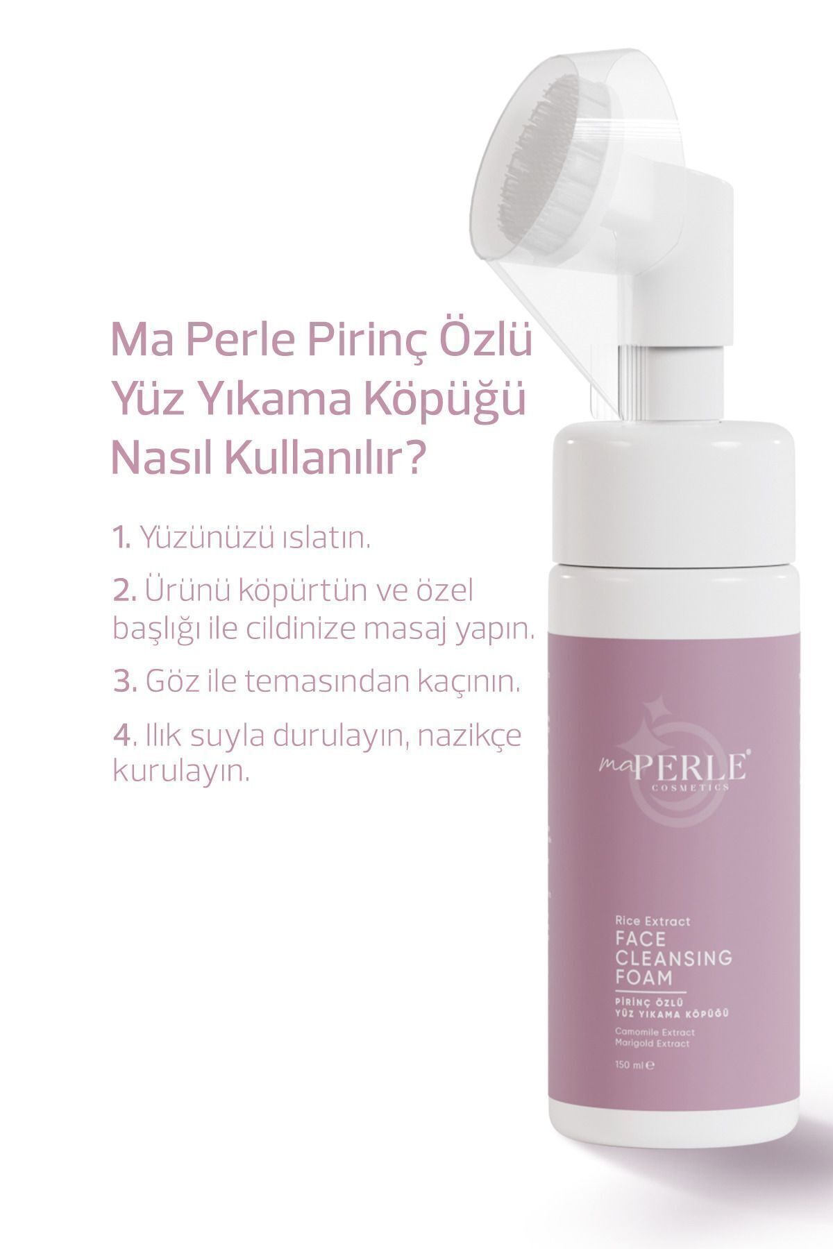 Hassas Silikon Fırça Başlıklı Yüz Yıkama Köpüğü - 150 ml — MA101 — تصویر 4 از 4