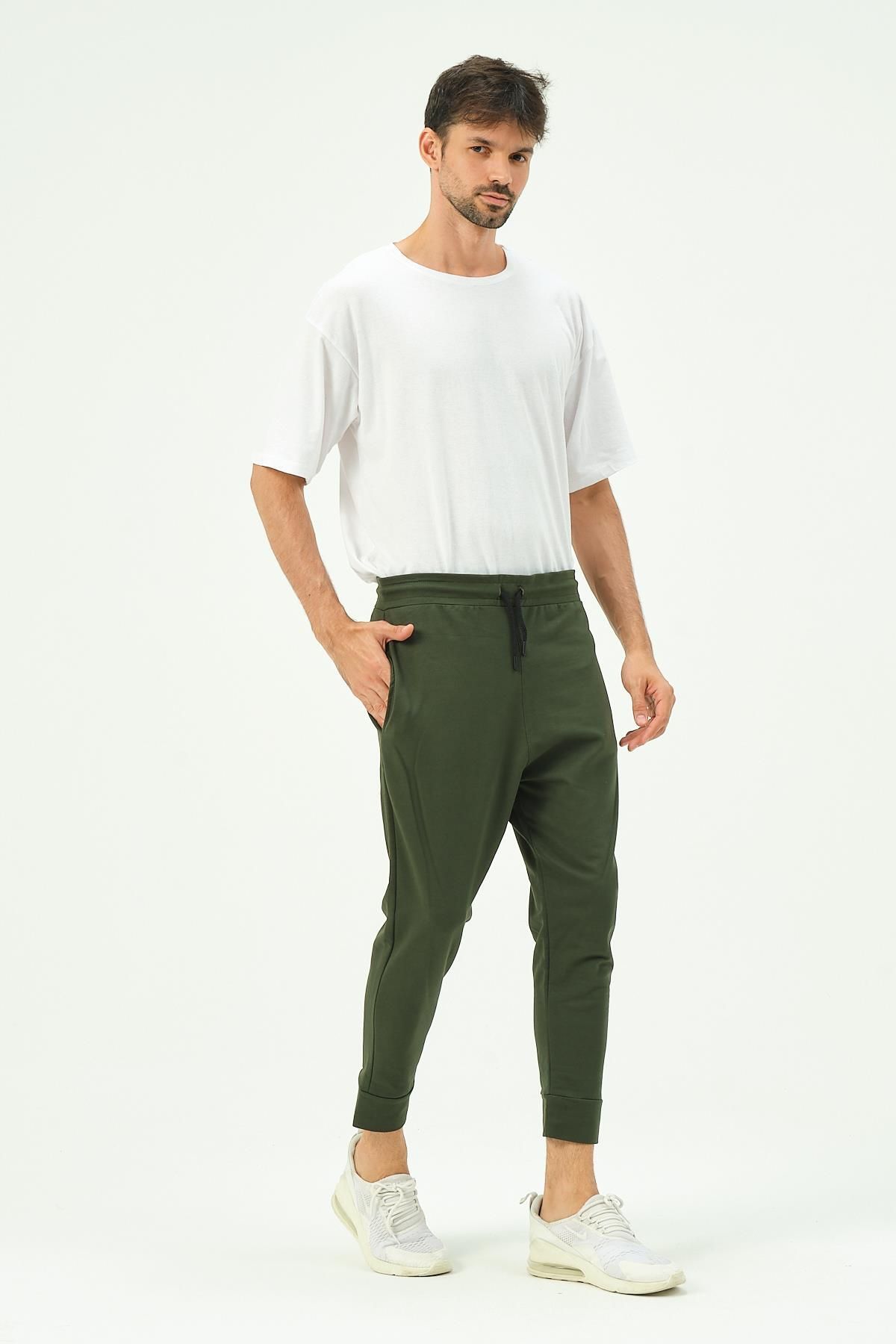C&City-Herren-Jogginghose mit lockerer Passform 784 Khaki 2