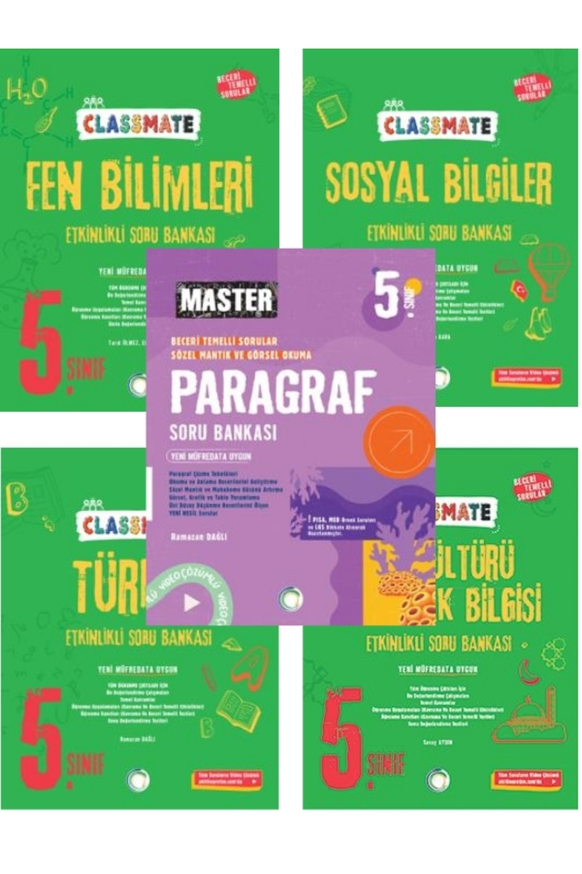 Okyanus Yayınları 5. Sınıf Classmate Türkçe+Paragraf+Fen+Sosyal+Din ...