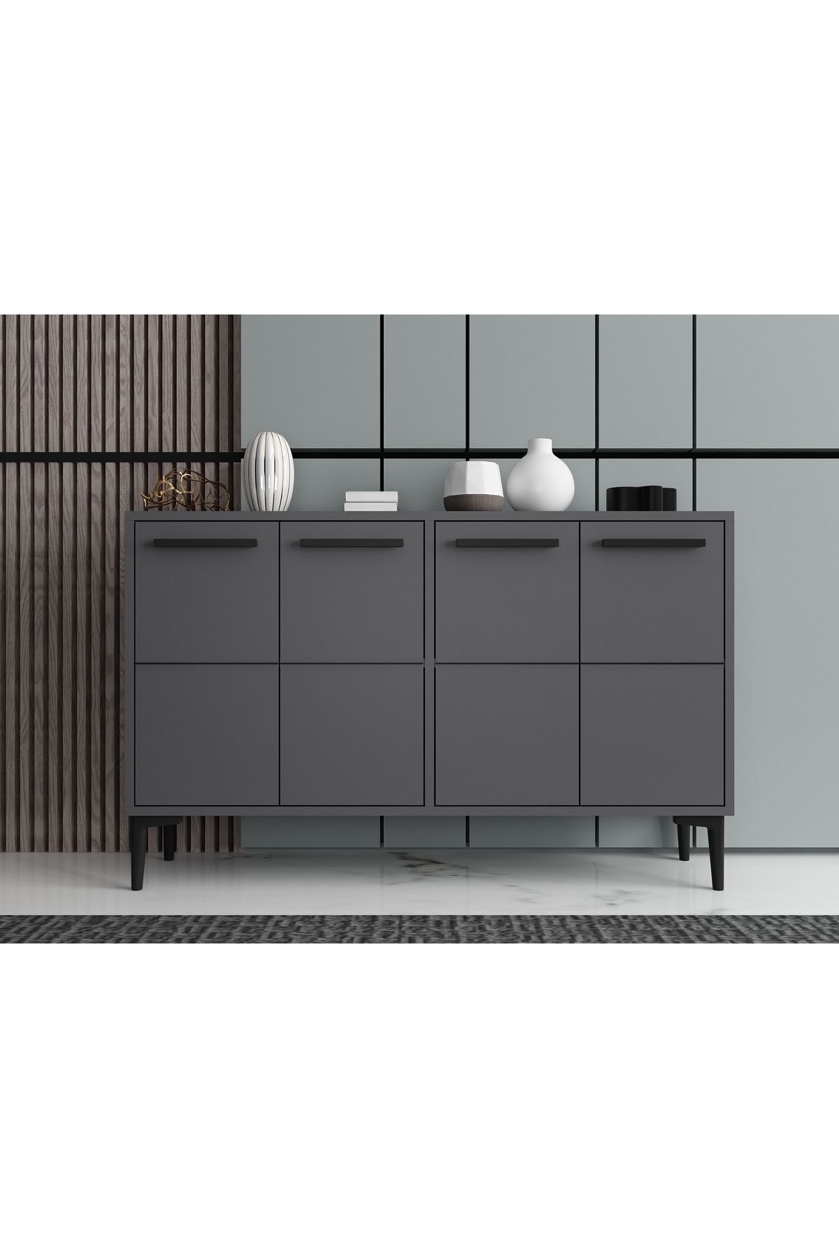 MERT SERT MOBİLYA Sera 120cm Konsol, Tv Sehpası, Tv Ünitesi, Kahve Köşesi, Banyo Dolabı, Çok Amaçlı Dolap,Ayakkabılık