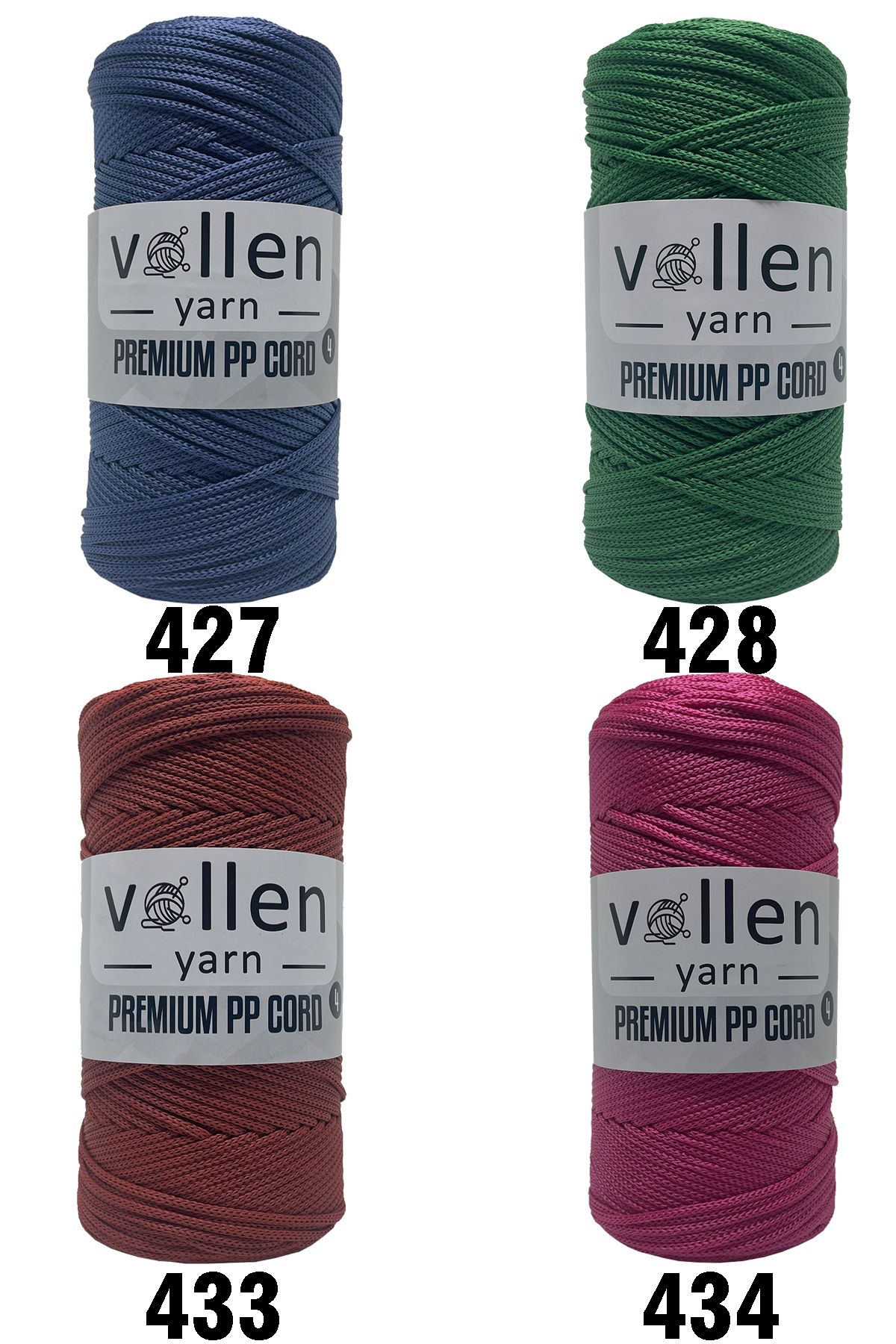 vollen yarn-400 Gr Polyester Macrame Thread, 2mm Set of 2, Macrame Thread, Supla Thread, Bag Thread, 460 Meters 7