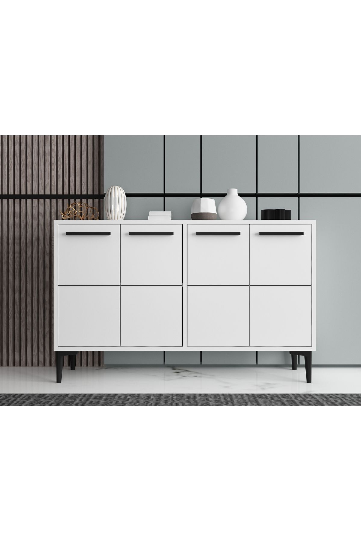 MERT SERT MOBİLYA Sera 120cm Konsol, Tv Sehpası, Tv Ünitesi, Kahve Köşesi, Banyo Dolabı, Çok Amaçlı Dolap,Ayakkabılık