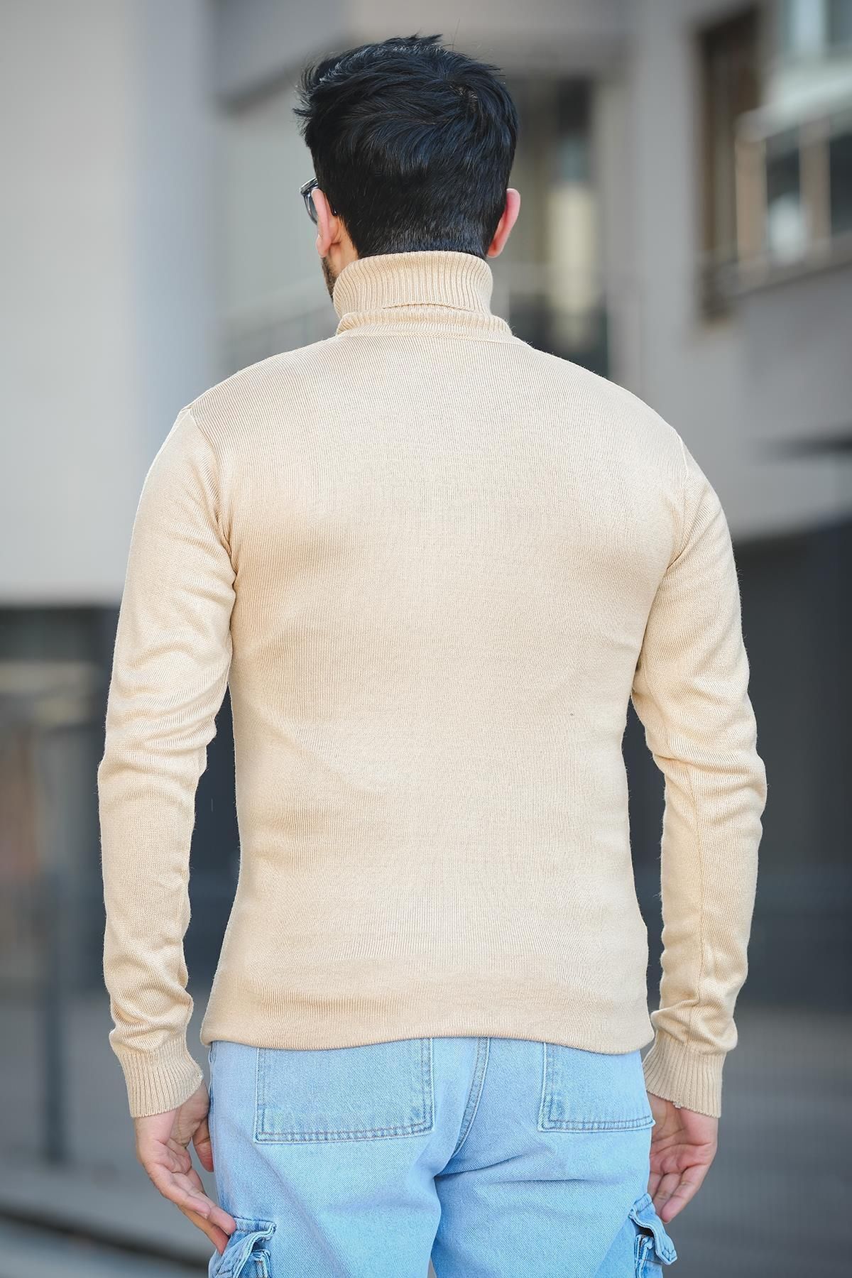 Oksit-Ανδρικό πουλόβερ με λαιμόκοψη Seka 849 Cotton Slim Fit 3