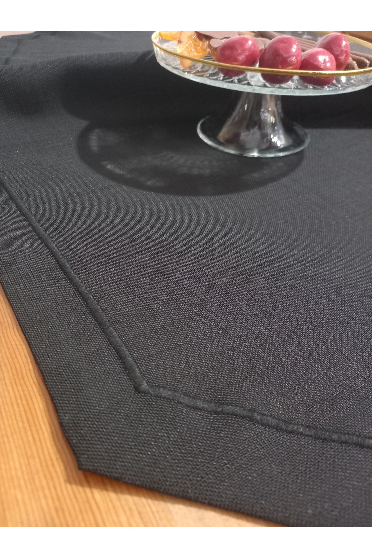 Duru Fabrics Atelier Runners & Placemats Black Hexagon Trendyol