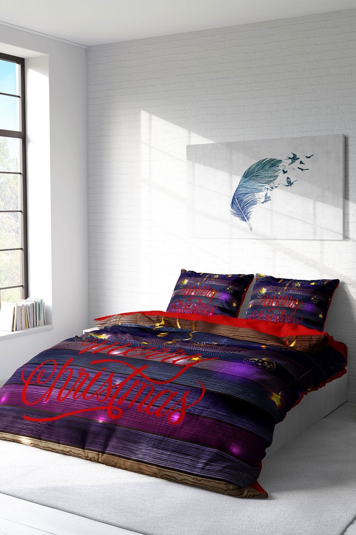 سرویس روتختی  قرمز مونوهومMonohome | monohome4784 اورجینال - تصویر 2
