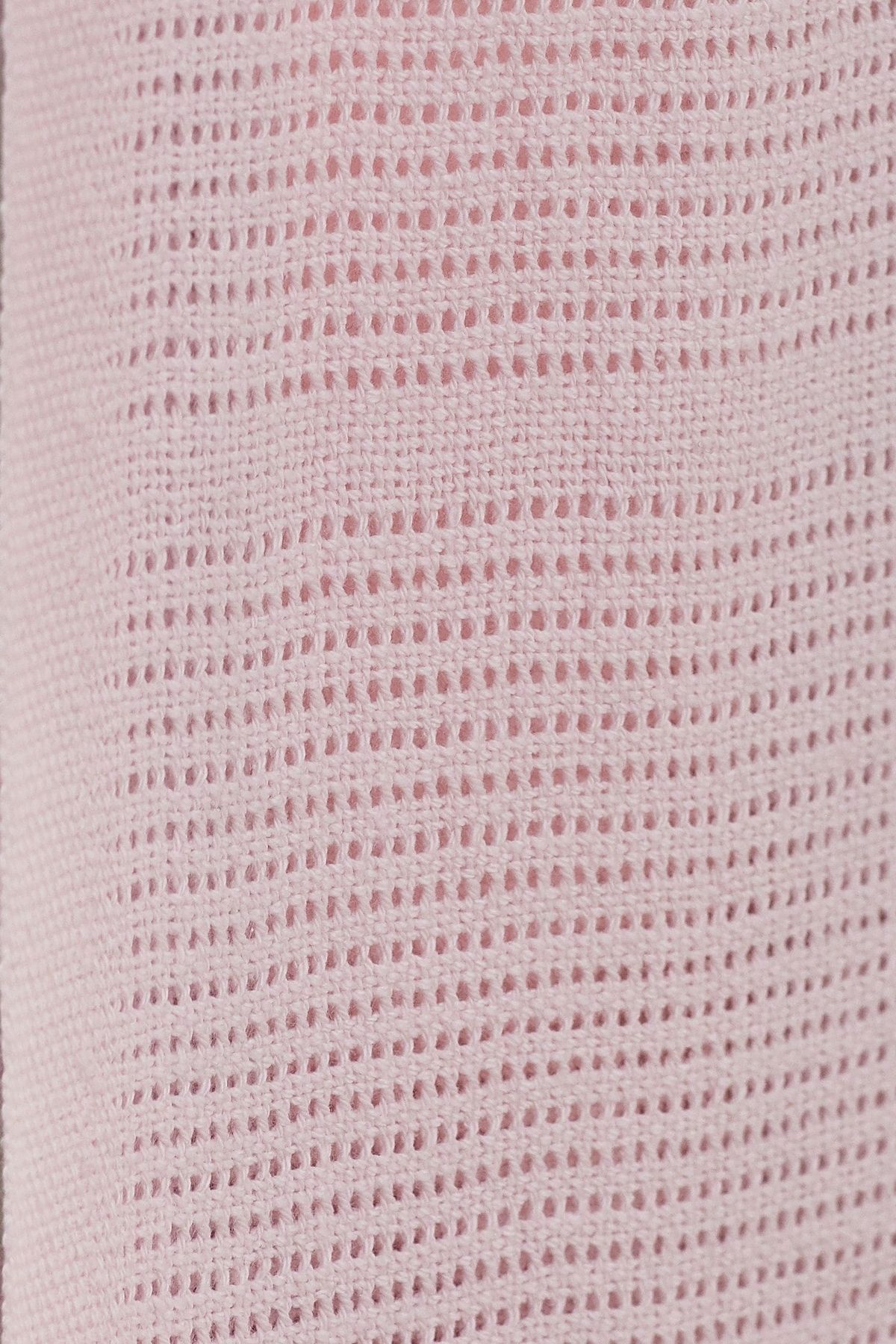 Next Baby-100% Cotton Pink Knitted Baby Blanket 2
