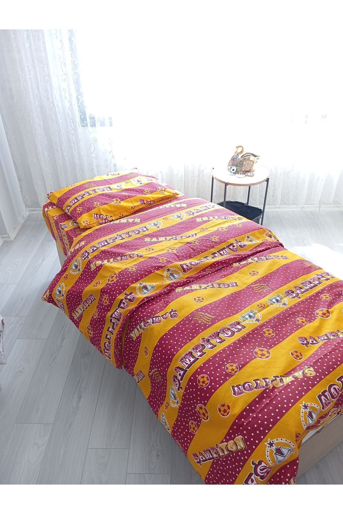 Home-Nirvana Home - Single Fan Patterned Bedding Set 4