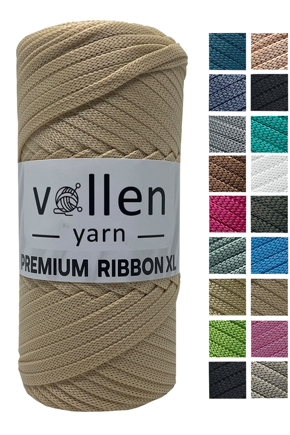 Premium 200gr/4mm Polyester Ribbon Ip,makrome Ipi,çanta Ipi,bileklik Ipi,hobi Ipi,supla Ipi,krem