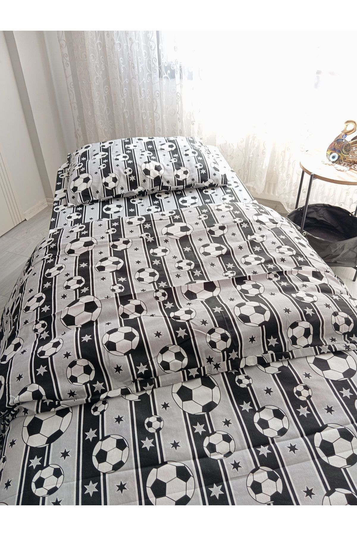 Home-Nirvana Home - Single Fan Patterned Bedding Set 3