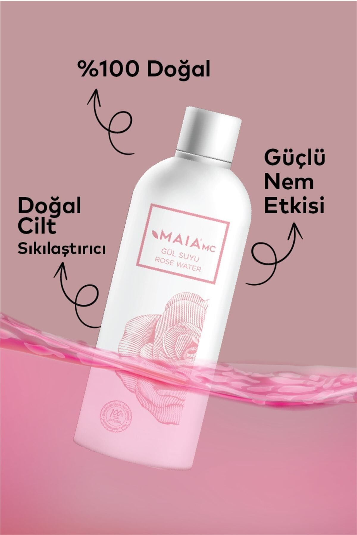 رز واتر ارگانیک پوست شما را مرطوب می کند برای شادابی و پوستی صاف مبارزه می کند Maia mc