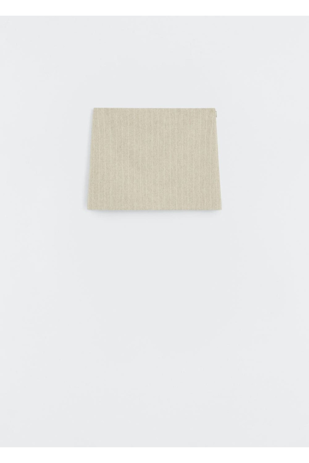 MANGO Woman-Slim striped wool skirt 3