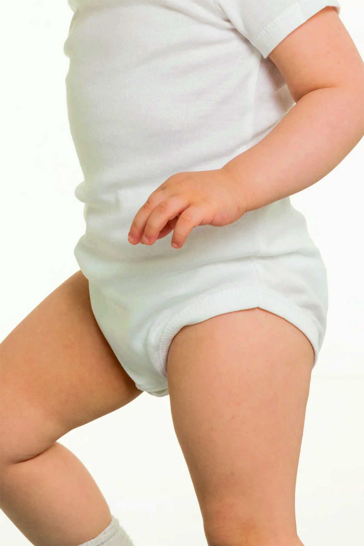 بادی نوزادی پسرانه – دخترانه سفید SPACE DRESS | szıbın55 اورجینال - تصویر 3