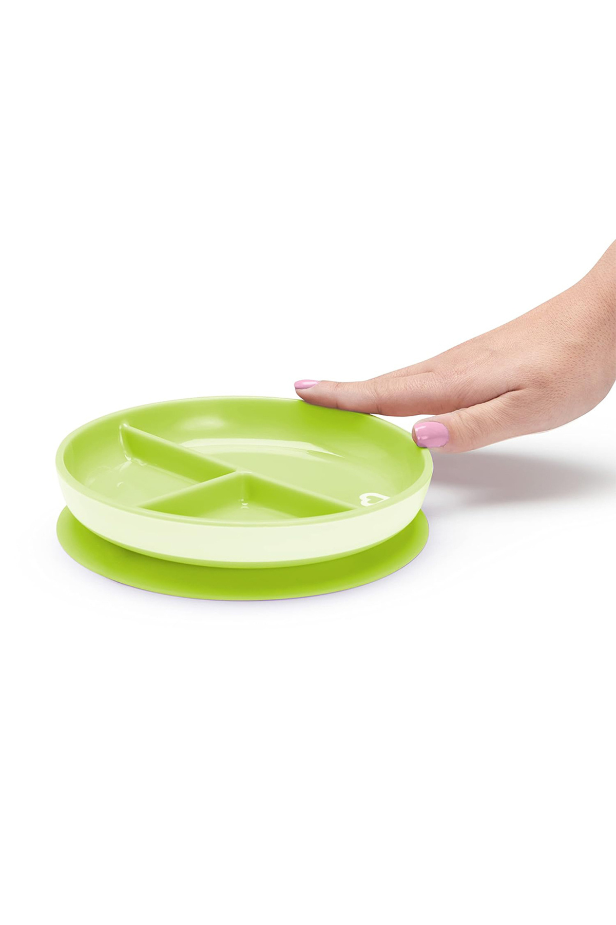 Munchkin Sabit Vakumlu Beslenme Tabağı &Mucize 360 Alıştırma Bardağı 6AY+ YEŞİL&YEŞİL  2li paket fotoğrafı 3 (önizleme)