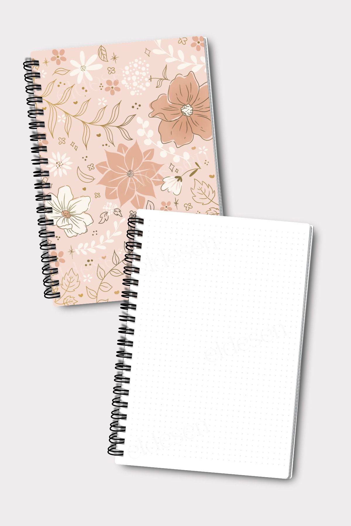Eldesen Tasarım-A5 Size 2-Point Notebook Set - 50 Sheets and 100 Sheets 3