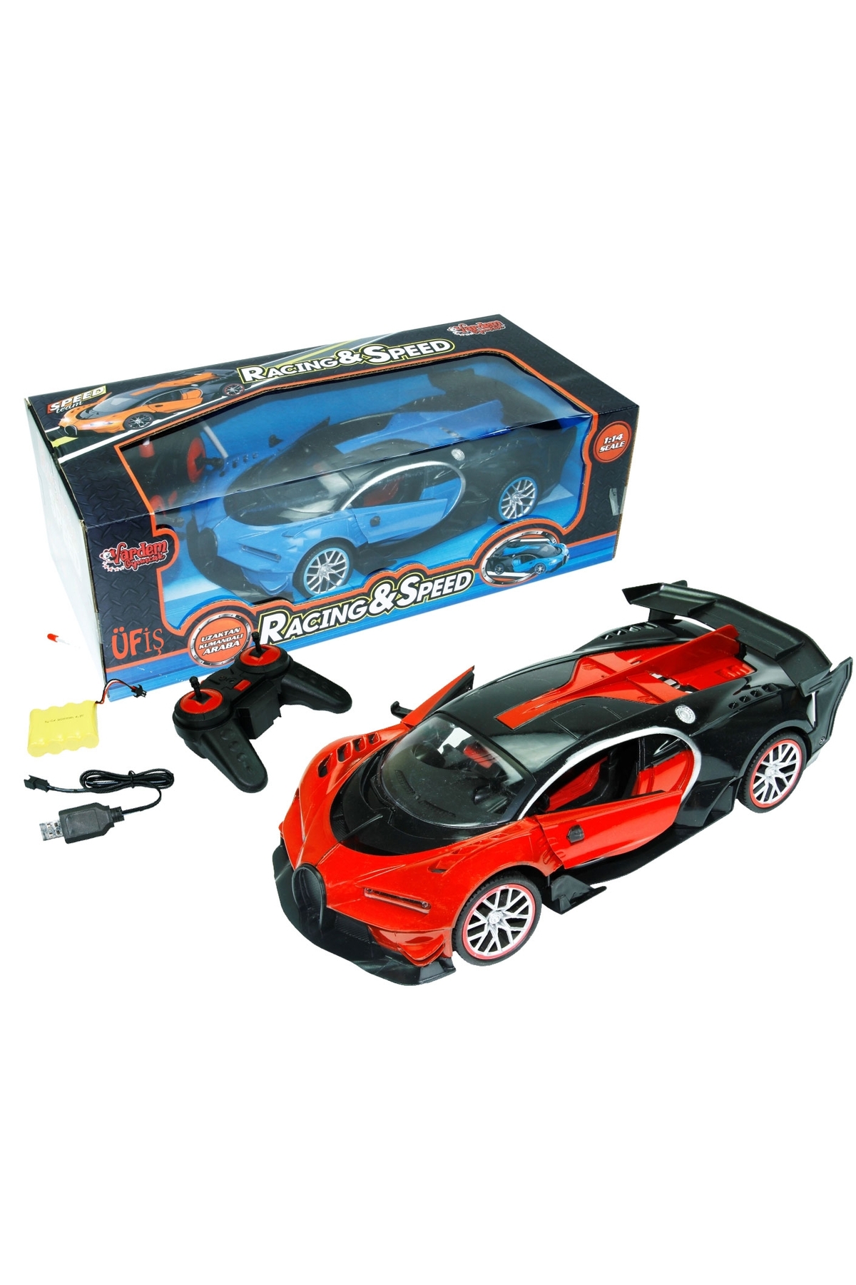 Remote Control Rechargeable Doors Opening Full Function Control Car Bugatti Model
