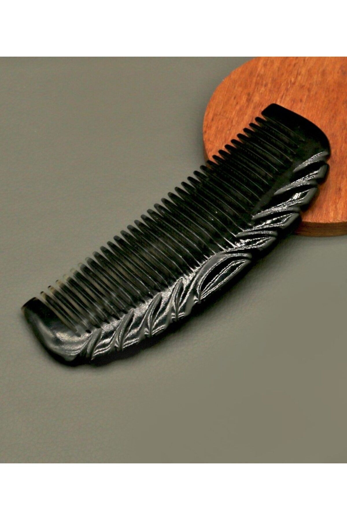 Sorendy-15 cm Kt-111 Model Classic Bone Comb Handmade from Beef Horn 2