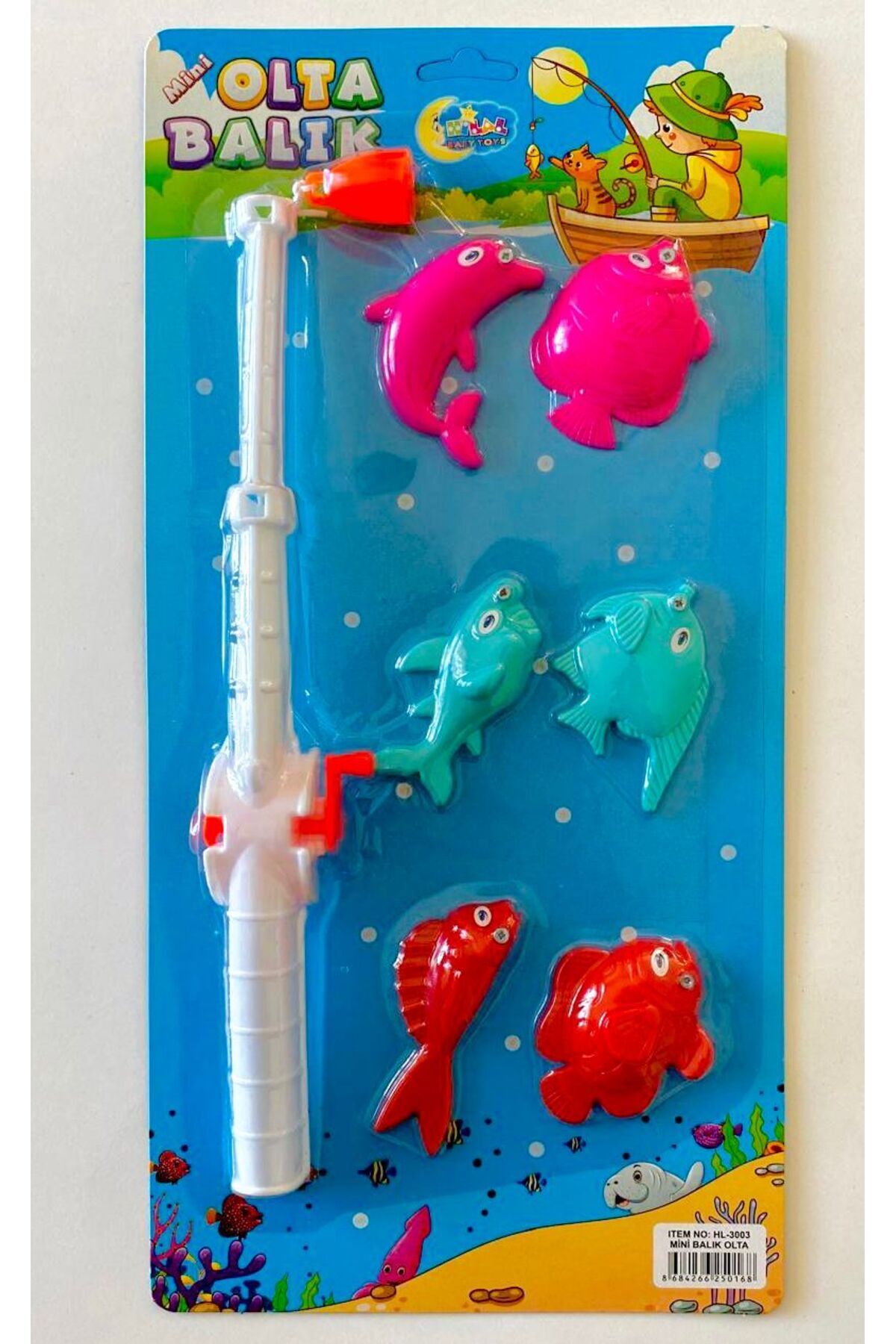 Ahi Olta Oyunu Balık Tutma Oyuncağı Beceri Eğlence Mıknatıslı Balık Seti