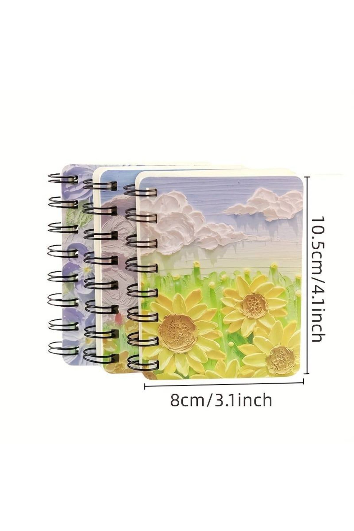 Siriderya-Mini Unlined Cute Notebook A7 Spiral Student Notebook Pocket Notepad Portable Daily Notebook 2