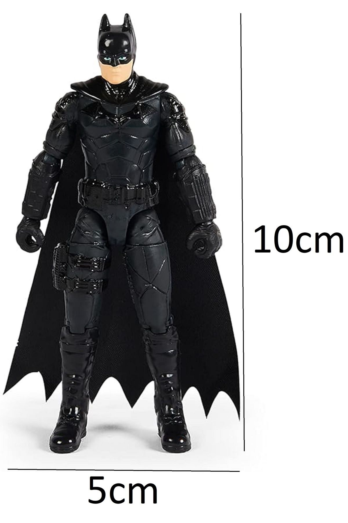 Batman-Figure Original Licensed Black Batman Figure with Accessories Jointed 10cm DC Spin Master Toy Accessory 8