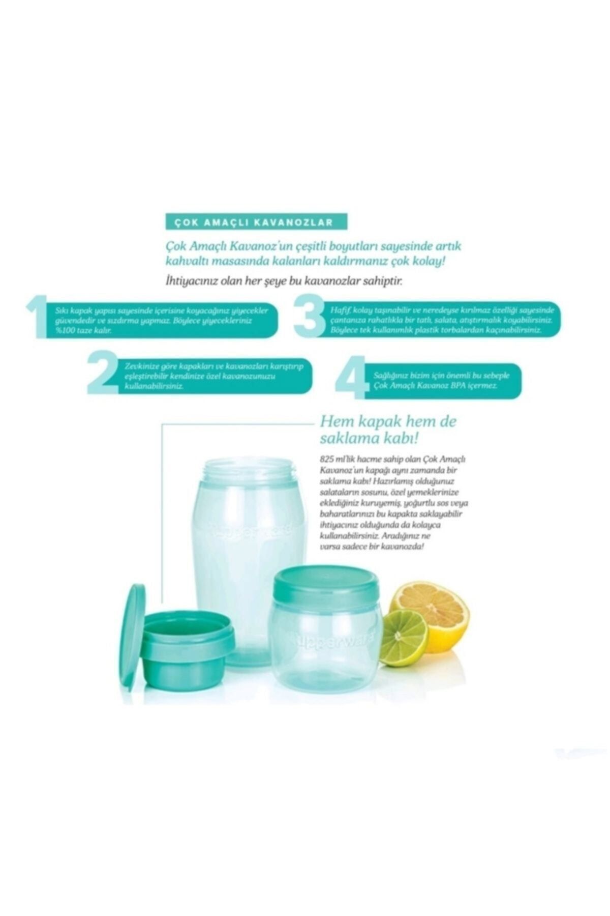 Tupperware-Multi-Purpose Jar 825 Ml Storage Container Hsgl 4