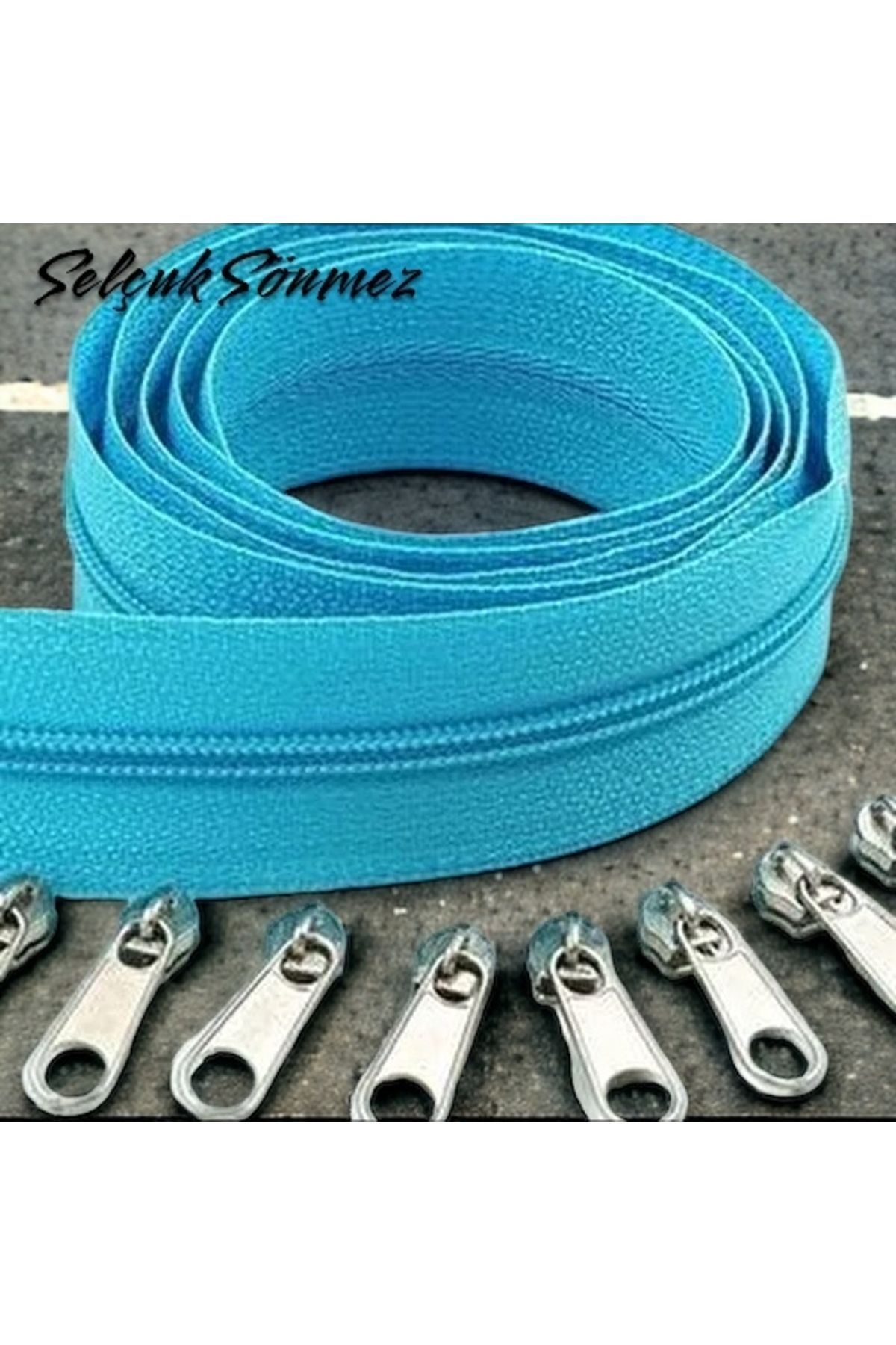 BABY BLUE 10 METER ZIPPER 20 HEADGEAR