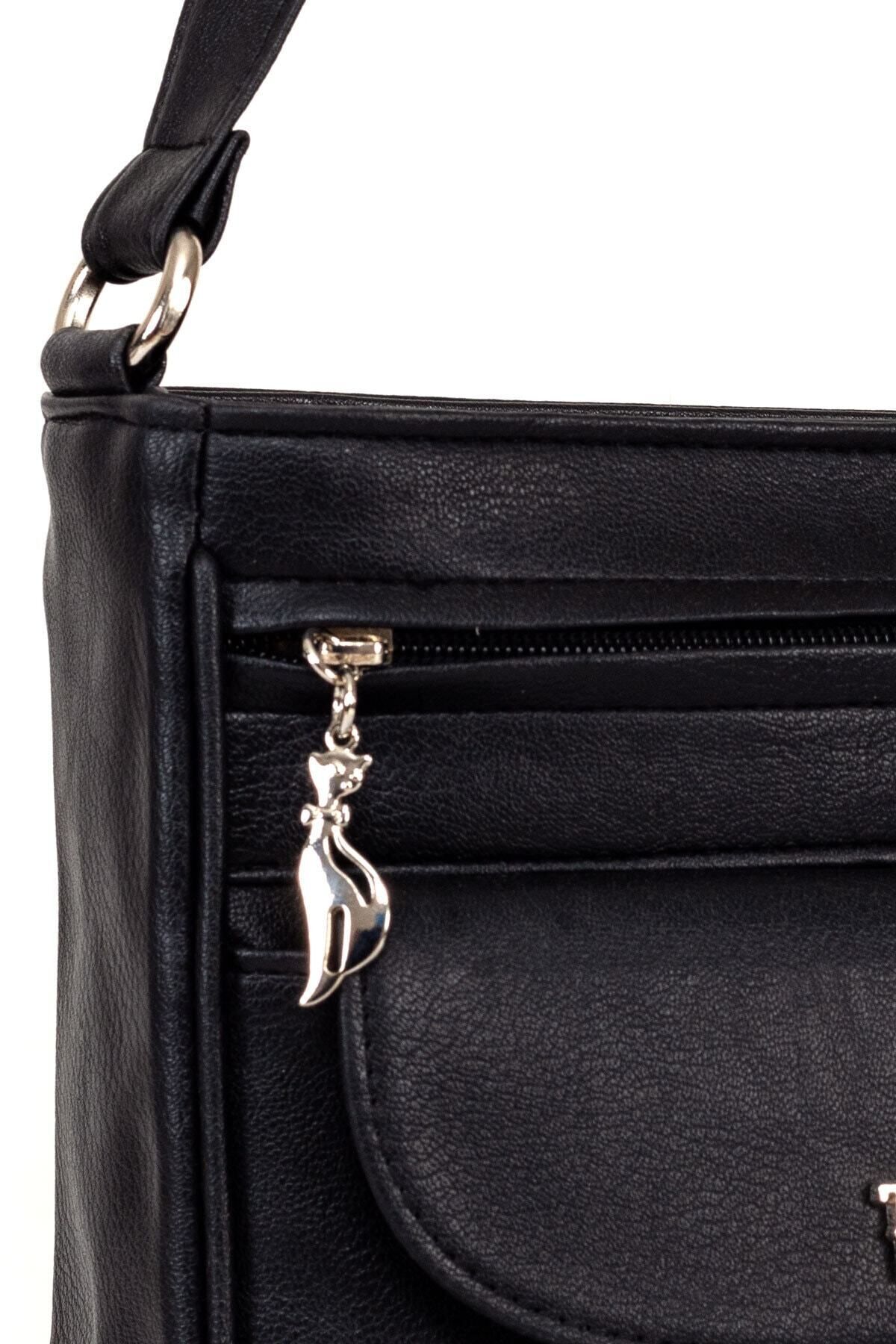 Solo Bag-Geantă neagră cu umăr de damă 7