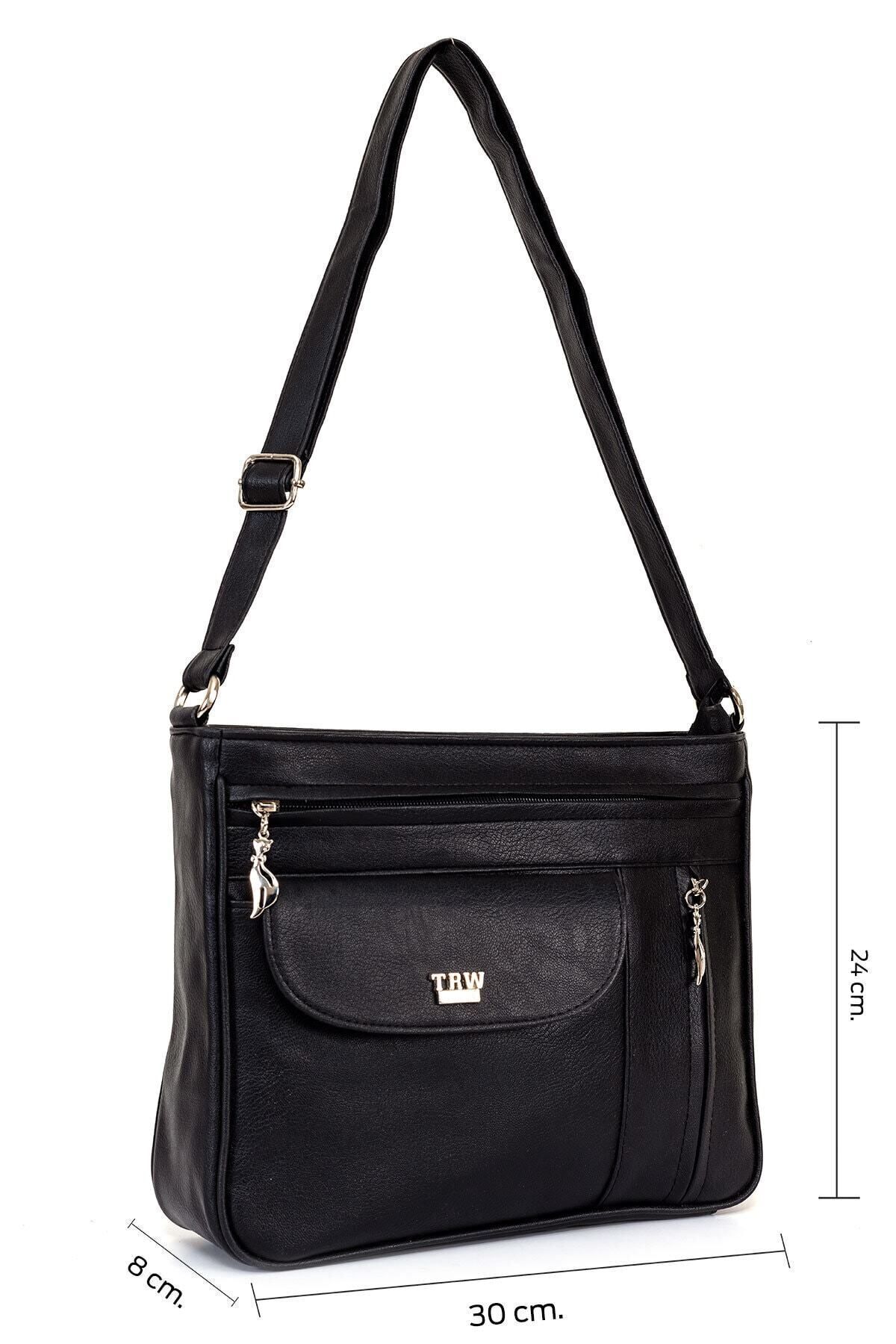Solo Bag-Geantă neagră cu umăr de damă 5