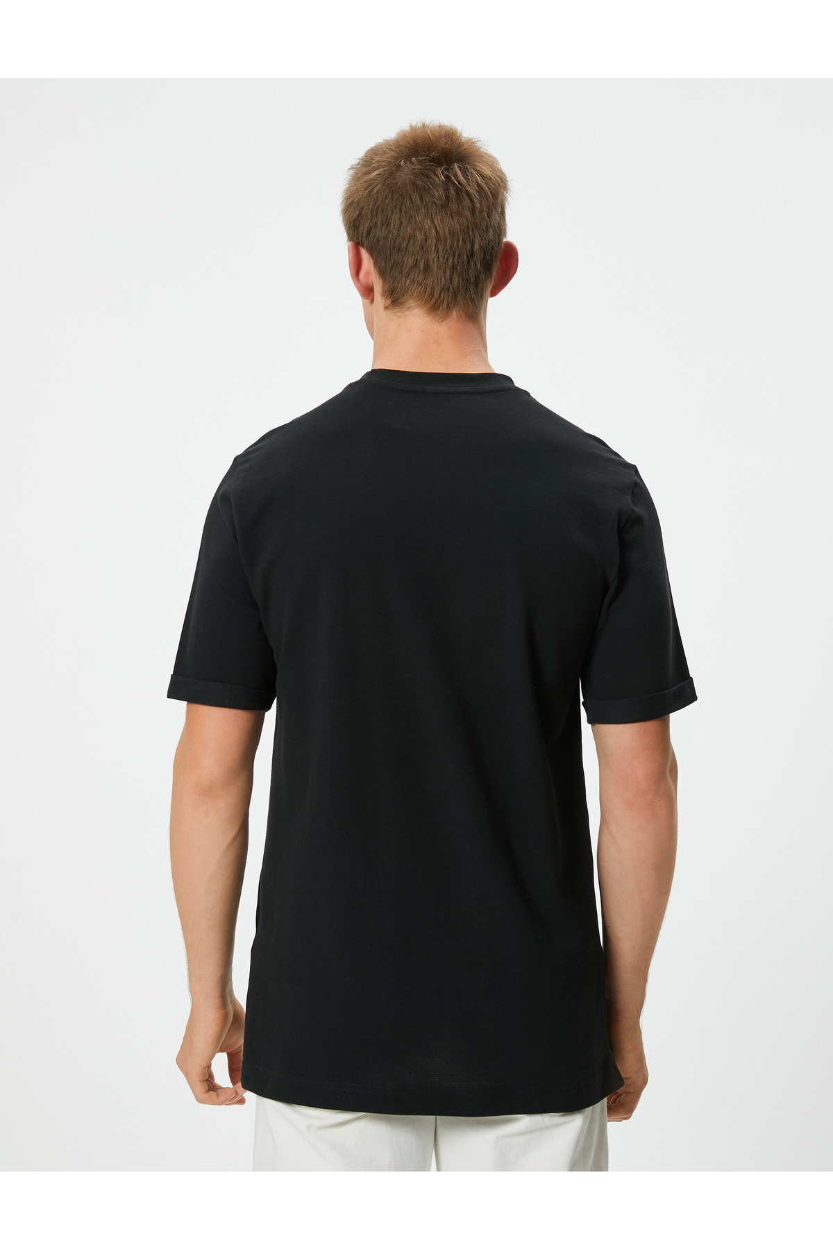 تیشرت مردانه صورتی کوتون | ST00006654 اورجینال - تصویر 4