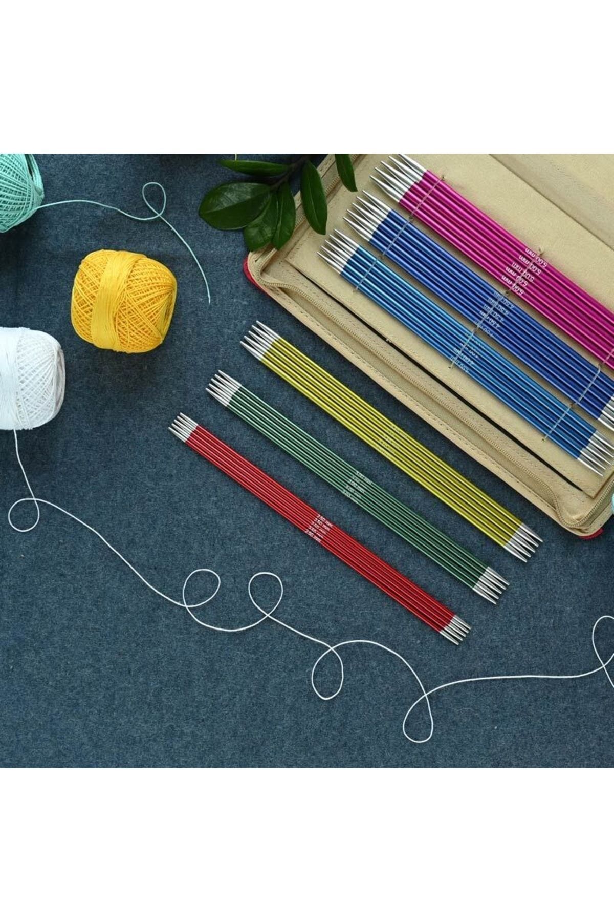 KnitPro-Zing Two-Tip Socks Sweater Set - 20cm 2