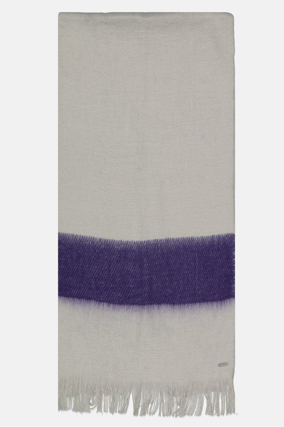 Eddie Bauer-Women Two-Tone Scarf 200 x 45 cm, Grey/Purple 2