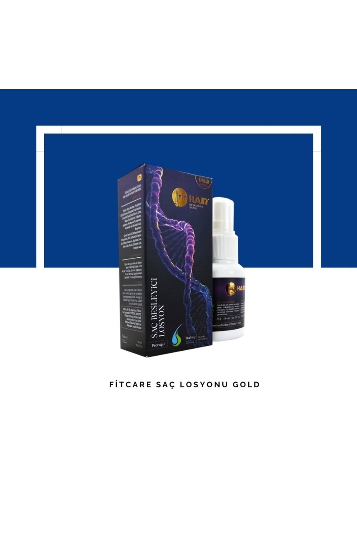 Fıtcare Gold Losyon Ve Derma Roller Tarak — 340023 — تصویر 4 از 6