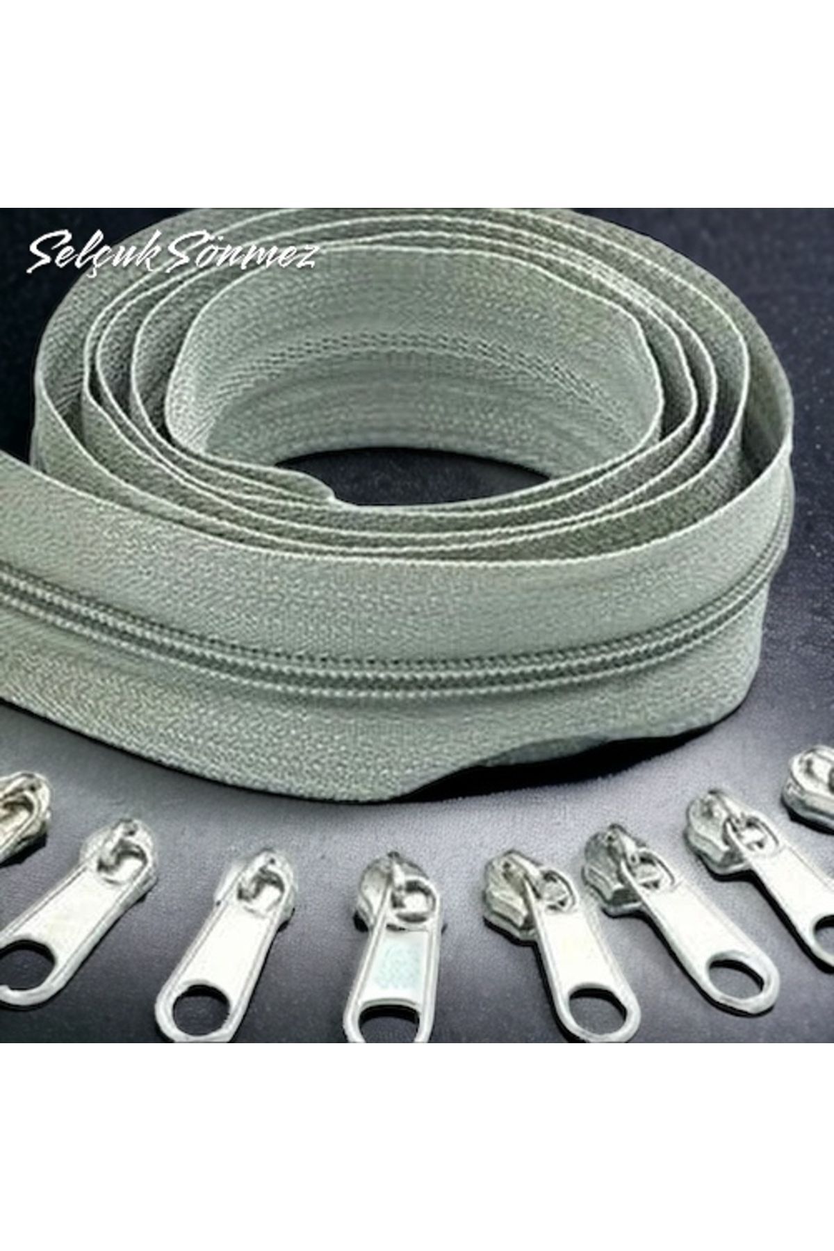 Gray 10 Meter Zipper 20 Headers