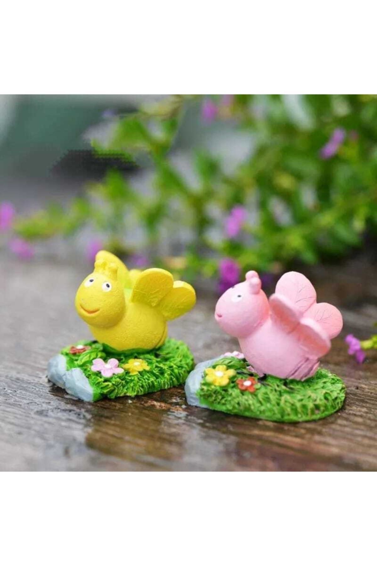 2'li Arı Kelebek Minyatür Figür Mini Figür Minyatür Eşya Dekor Diorama