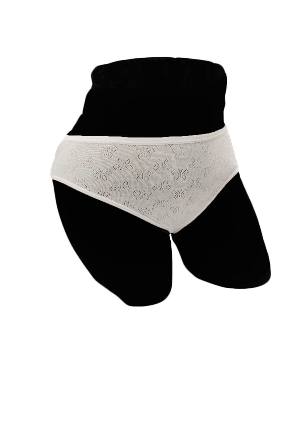 FSM1453-Women's Cotton Ribbed Normal Waist Slip Panties 2-Piece 6