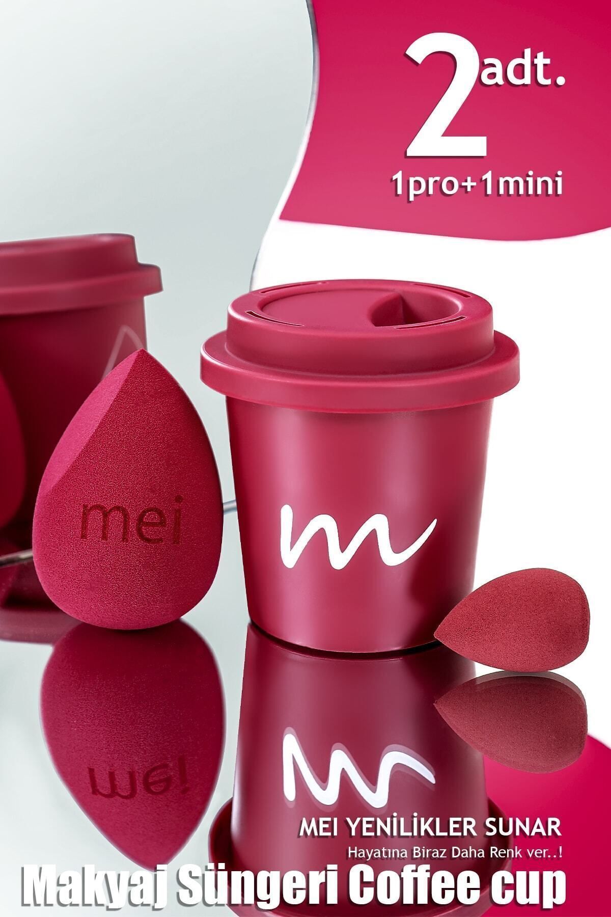 اسفنج آرایشی غیر جاذب فونداسیون فنجان قهوه اسفنجی Hygienic Merlot Pro 1 Mini mei