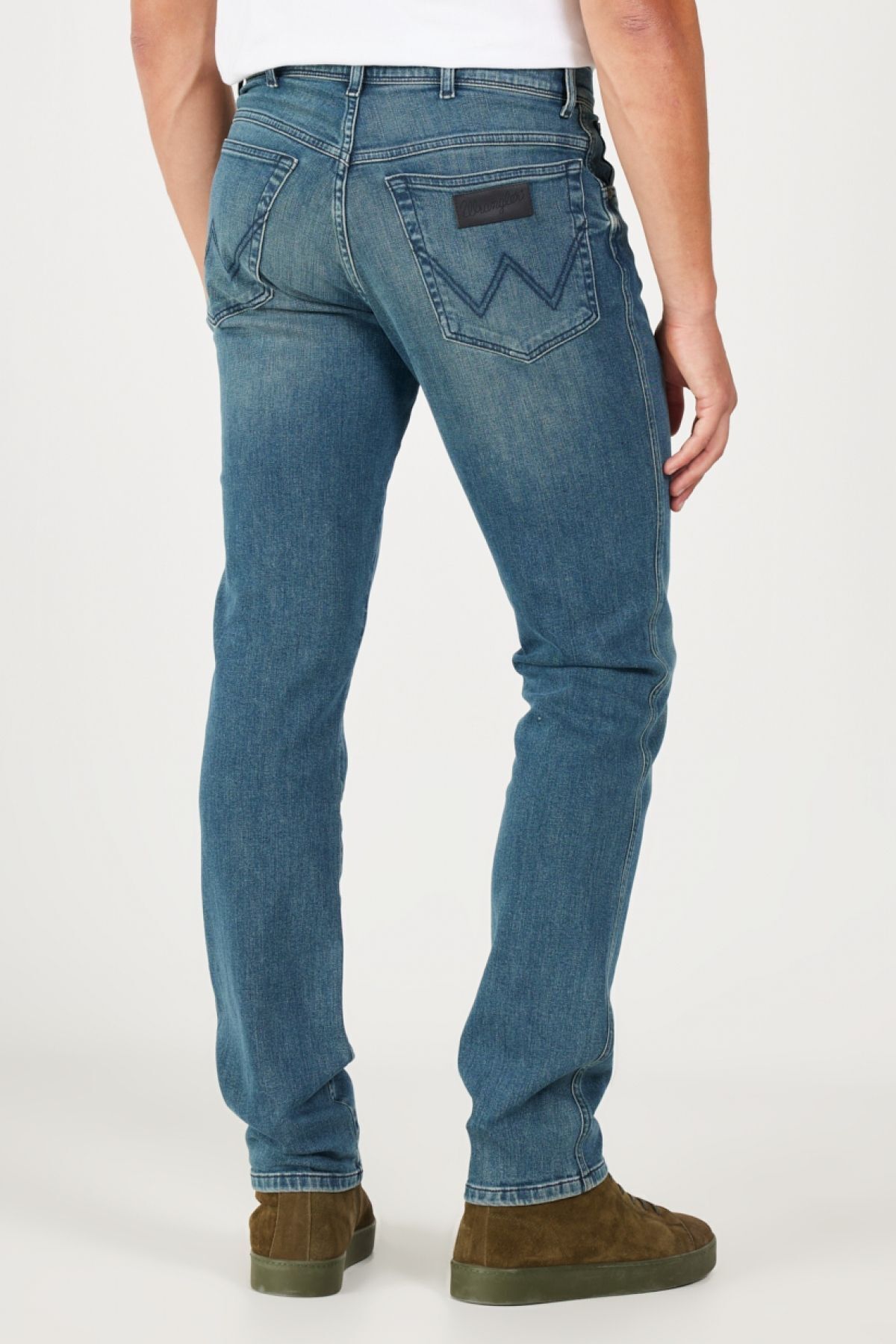 شلوار جین سبز مردانه با انعطاف پذیر کمر باریک و . Wrangler
