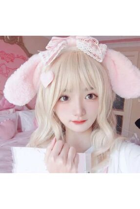 synshop Sanrio My Melodi Melody Lolita Y2k Kpop Kulaklı Taç Tanç Saç Bandı Ak...