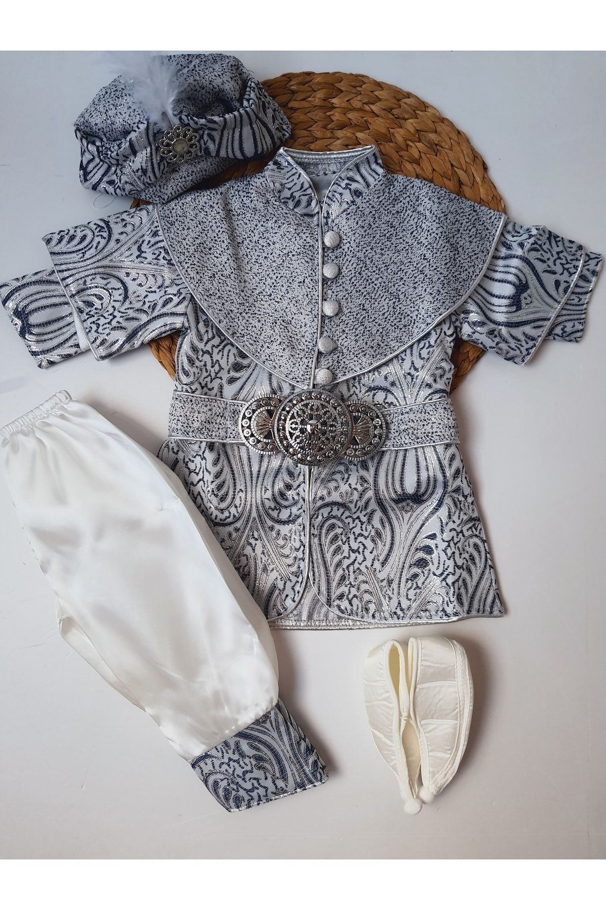 PİLEKİ BABY Yenidoğan 0 6 Ay Ve 1 Yaş Mevlüt Ve Sünnet Kıyafeti Mevlütlük Sünnetlik Takım fotoğrafı 2 (önizleme)