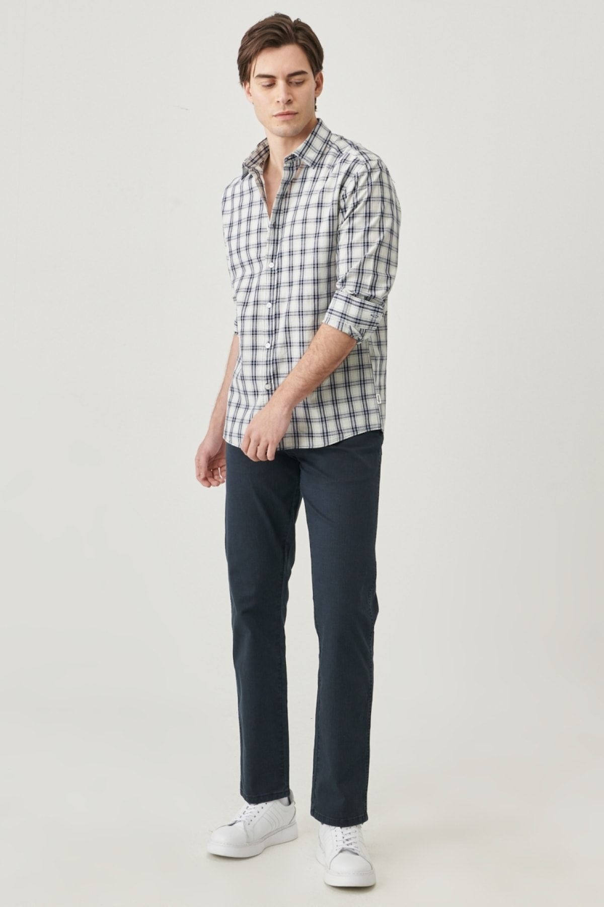 شلوار جین آبی مردانه تگزاس مستقیم فلش ساده کمر معمولی انعطاف پذیر PANTS Wrangler