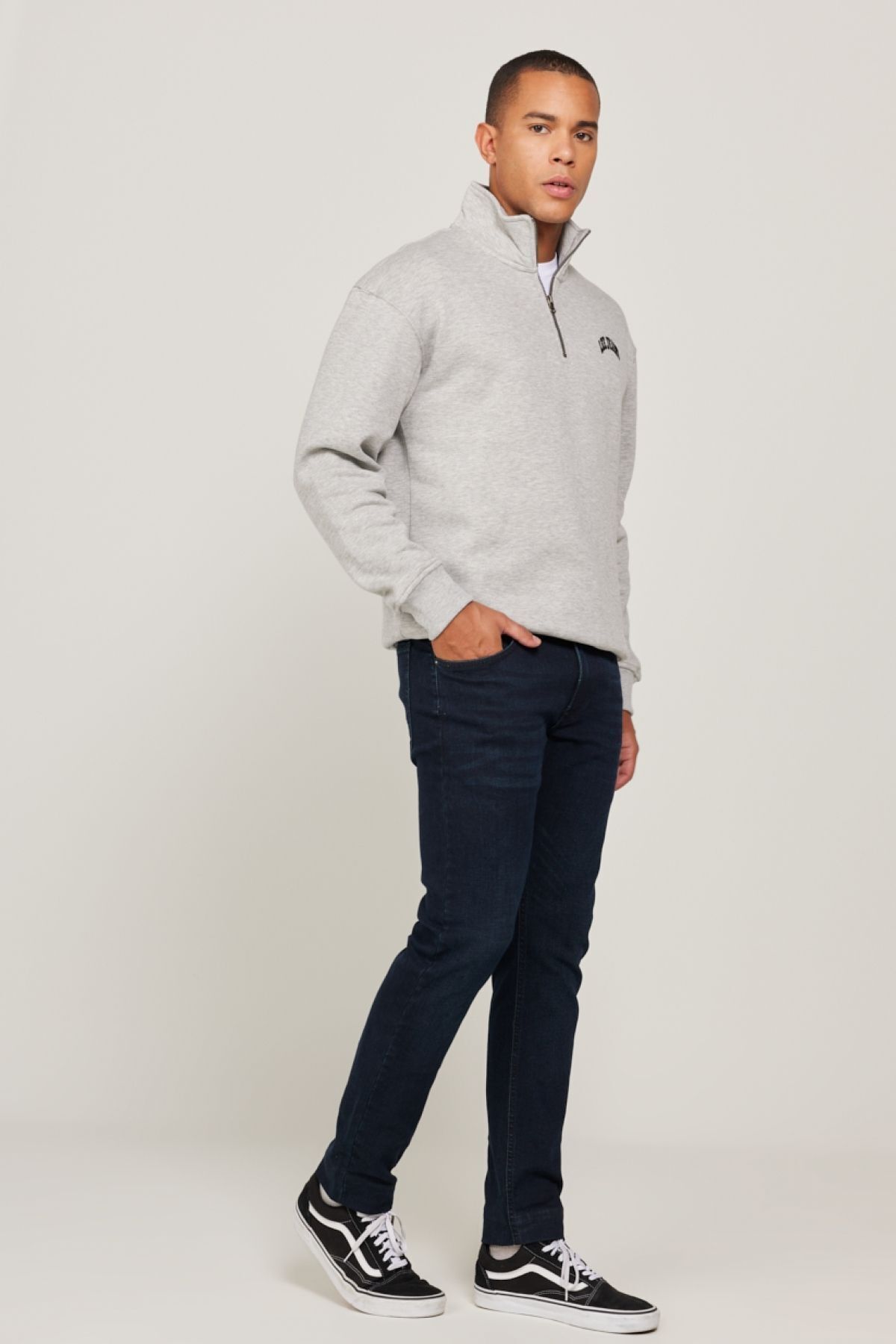 شلوار جین آبی مردانه Luke Slim Fit معمولی کشدار کمر تیره Lee