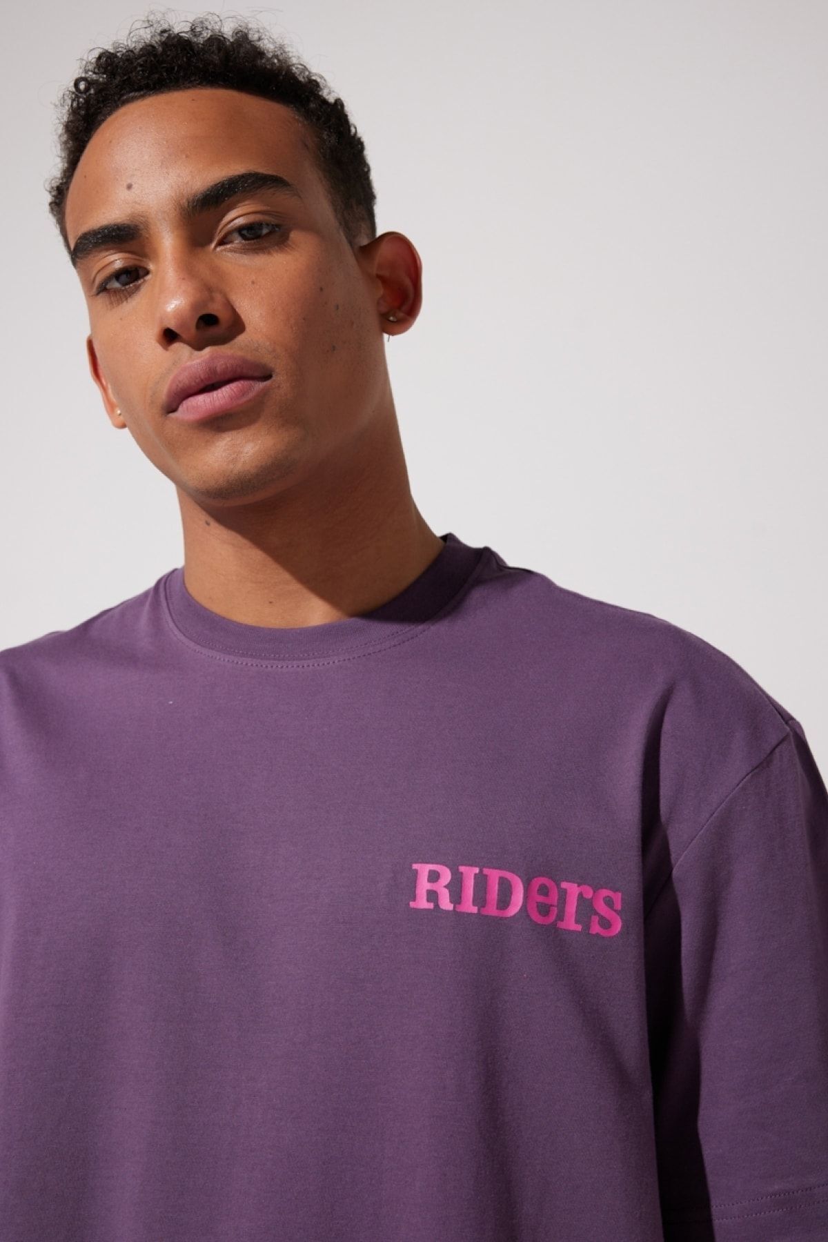 Riders by Lee-Tricou mov cu decolteu 100% bumbac 4