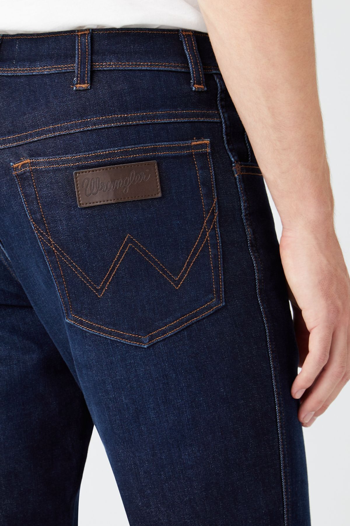 شلوار جین آبی مردانه انعطاف پذیر با کمر مناسب تگزاس Wrangler