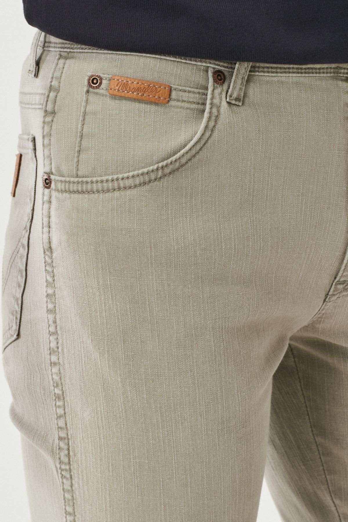 شلوار جین آبی مردانه تگزاس باریک و مناسب بیژ کمر Wrangler