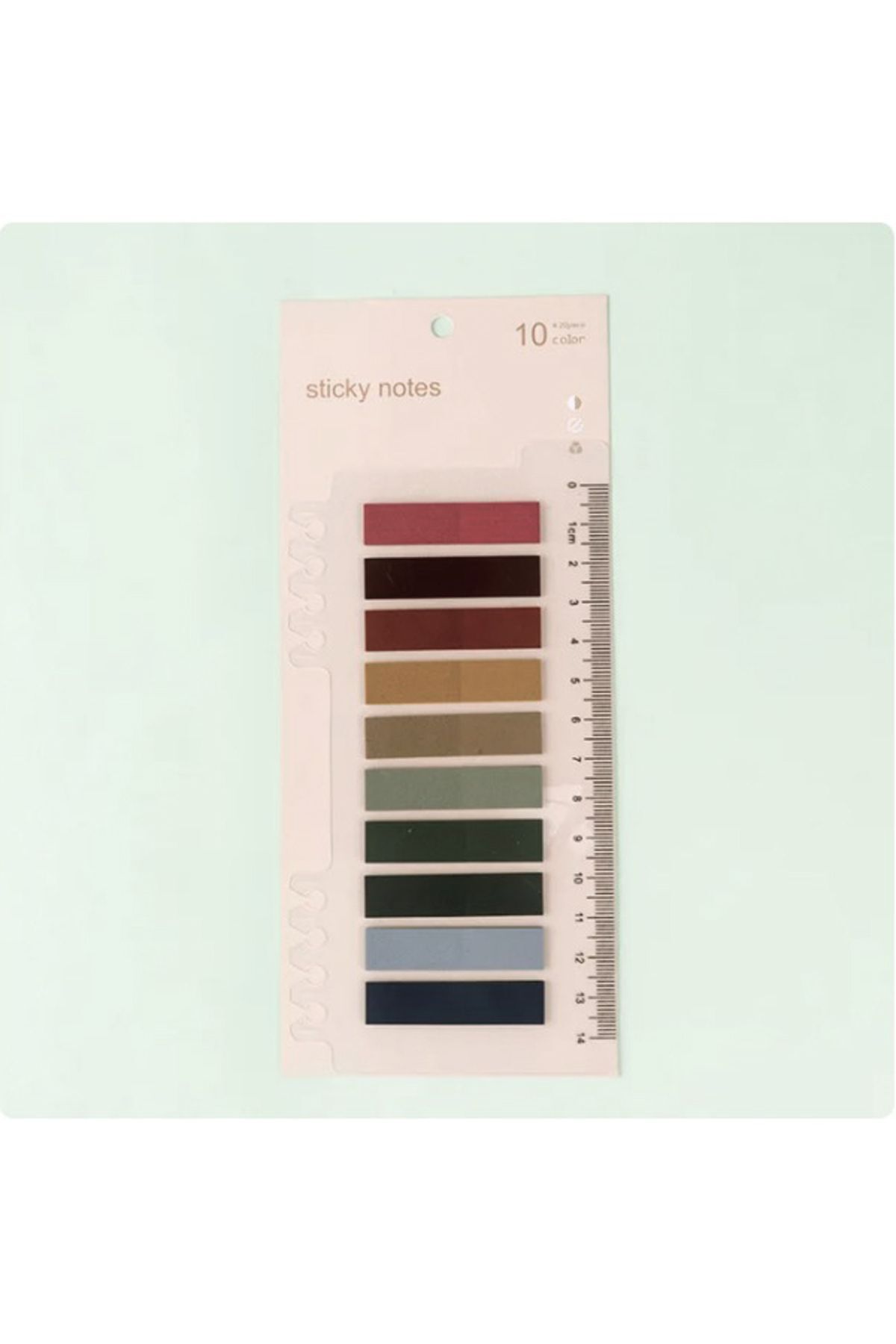 ACUTO-10 Color Soft Post-it Ruled Retro Shades Rectangle Transparent Pet Index Index Sticker Sticky Note 3