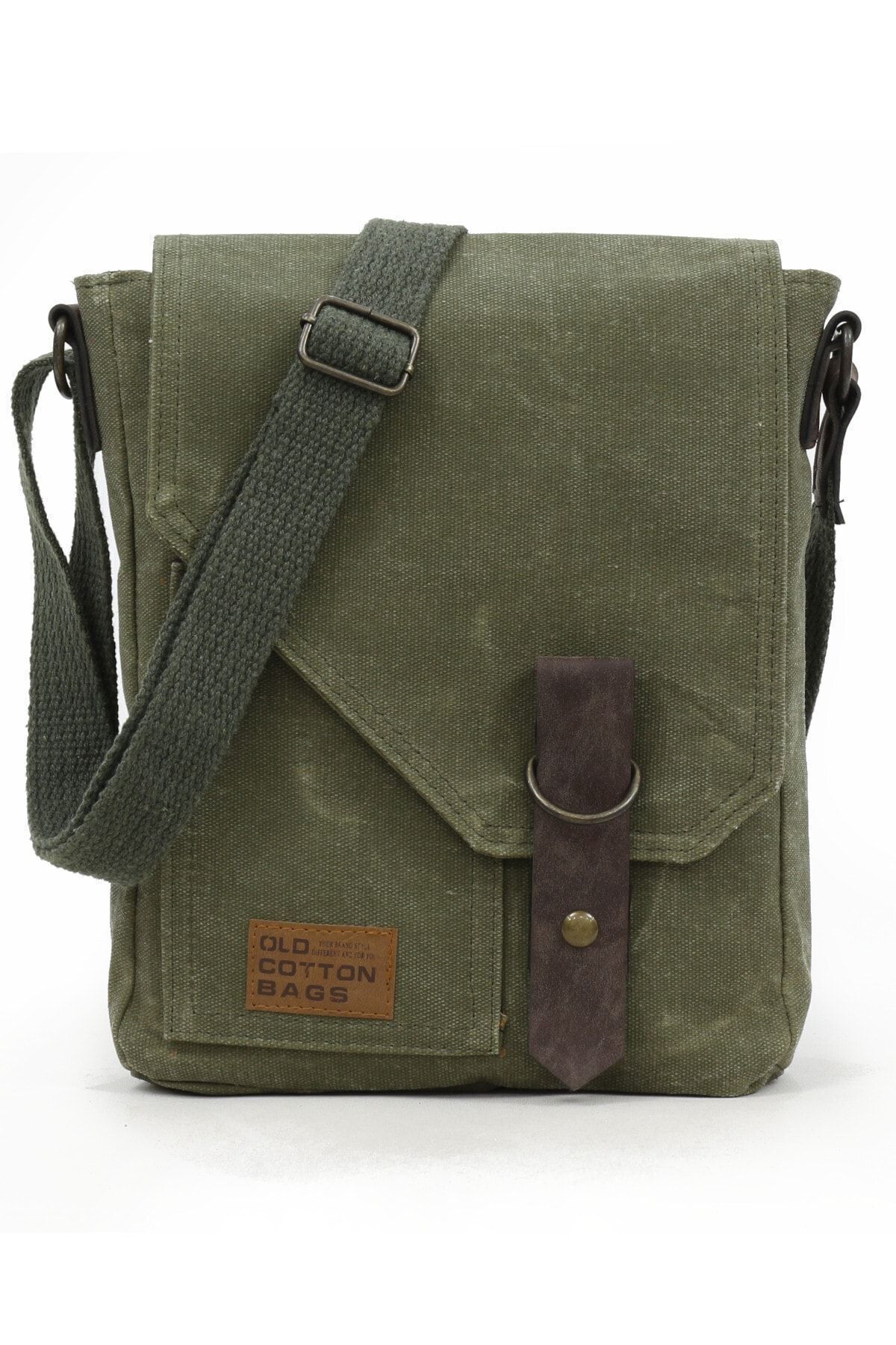 old cotton cargo 7059 S Mini Geantă Pentru Laptop, Cu Umăr, Din Țesătură Rezistentă La Apă, Verde Kaki Unisex - One Size