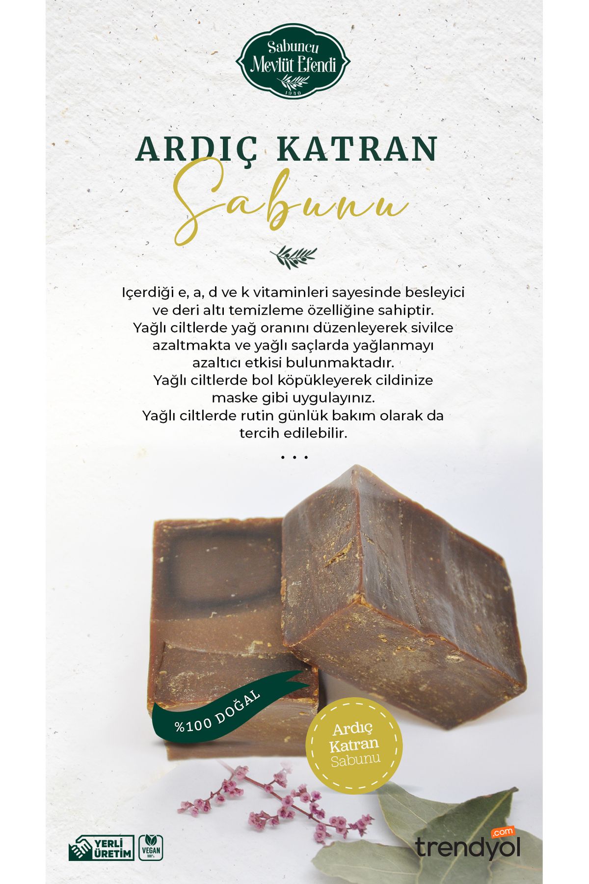 صابون تار ارس 450 گرم (4 عدد) Sabuncu Mevlüt Efendi