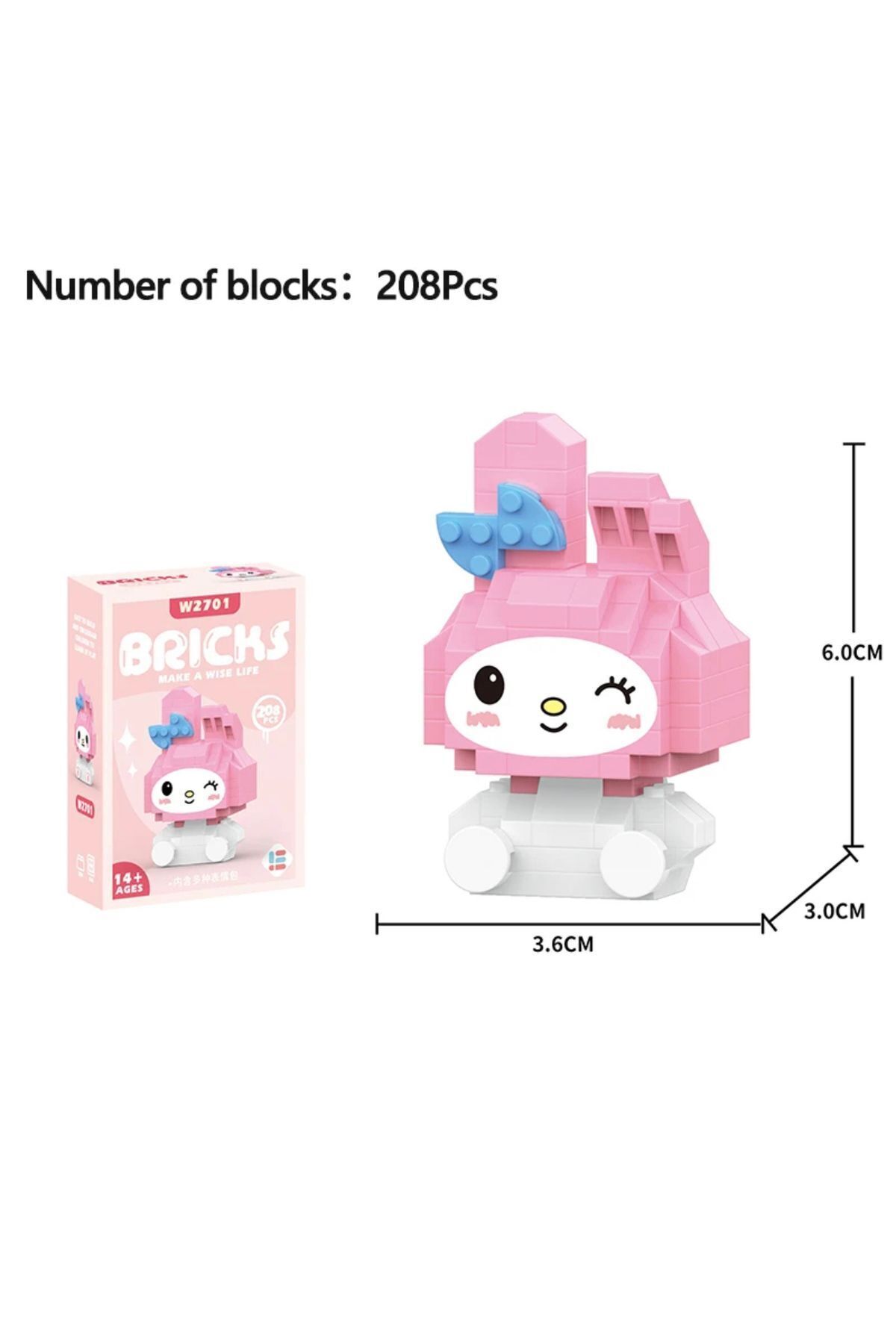 synshop My Melody Melodi Sanrio Y2k Yap Boz Puzzle Eğitici Brıcks
