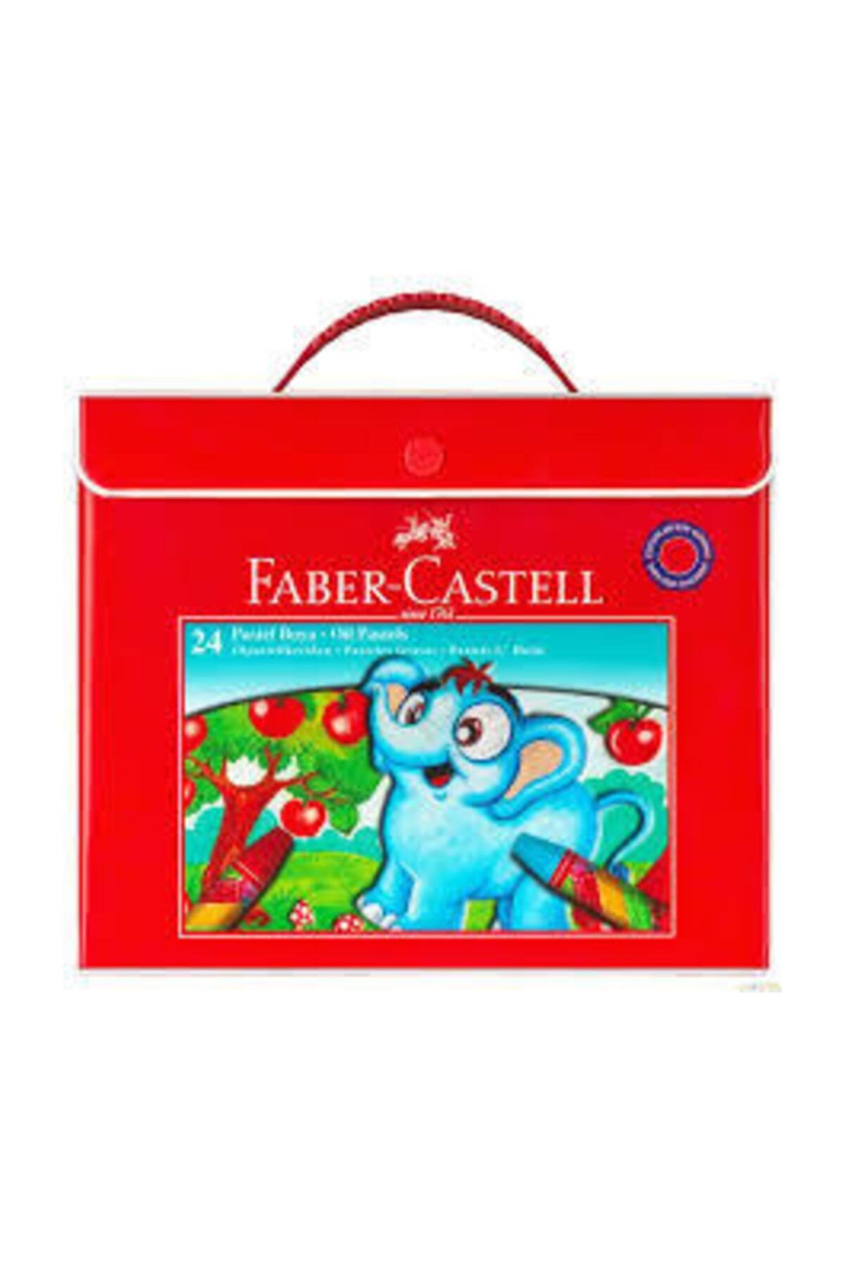 Faber Castell Faber-castell Plastik Çantalı Boya Tutuculu Pastel Boya, 24 Renk