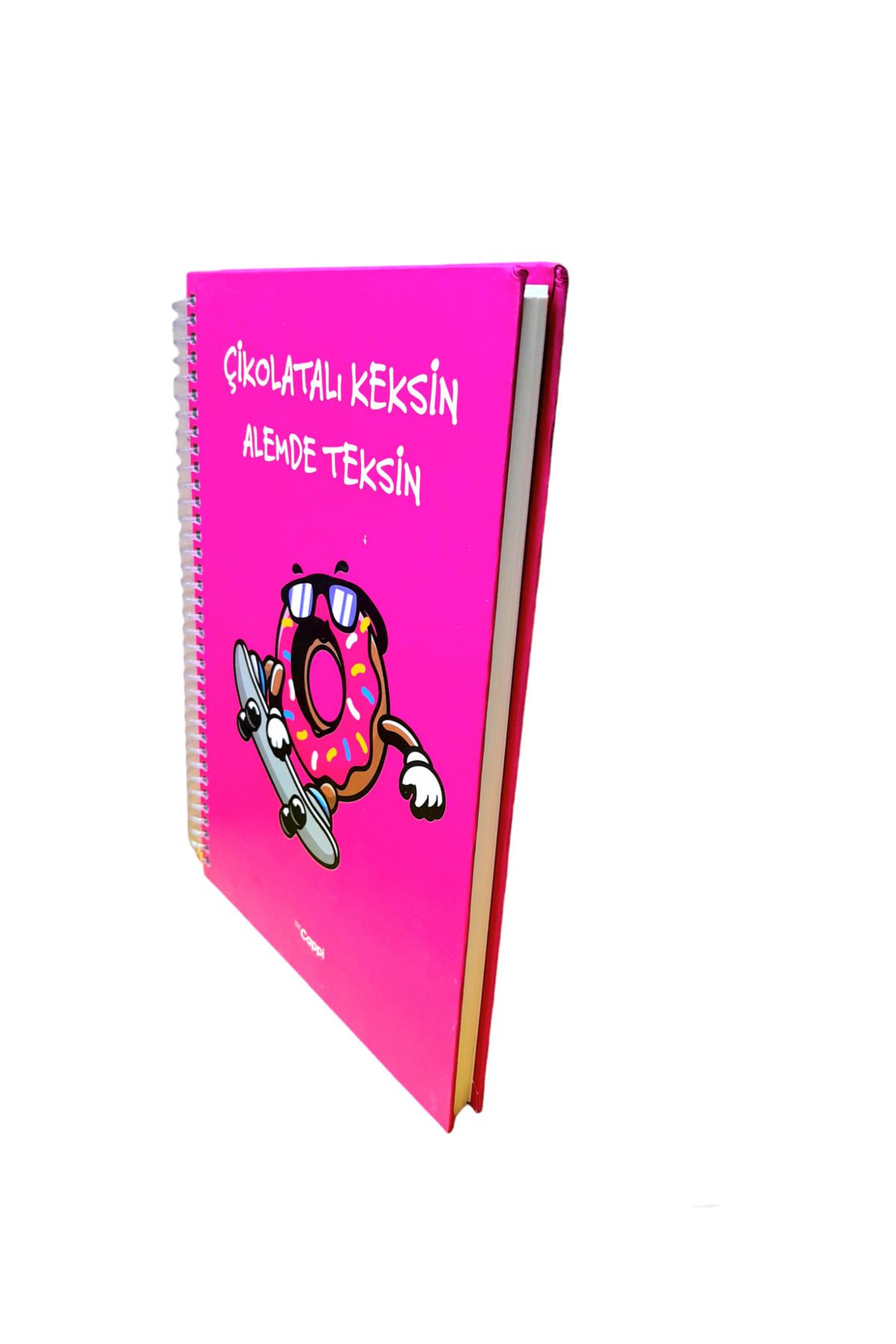 ÇİLEKHOMEAVM-DONUT Patterned School Notebook with Hard Cover - for Daily Memory And AGenda 3