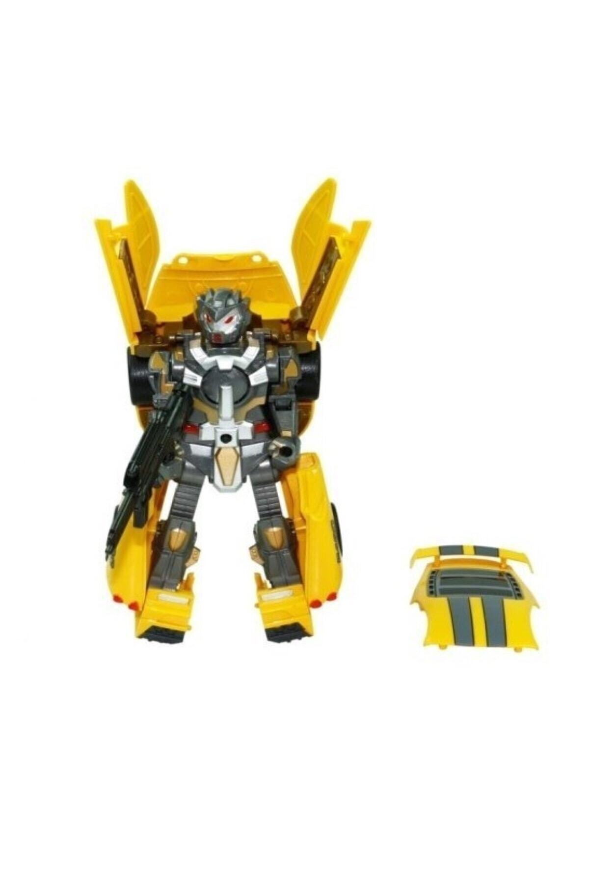 VARDEM OYUNCAK Transformers Conversion Dönüşebilen Robot Araba Sesli Işıklı Transformers Sarı fotoğrafı 2 (önizleme)